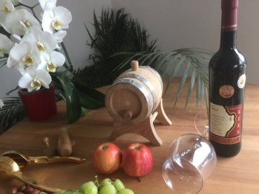 Weinfass Schnapsfass Holzfass 1 Liter ideal als Lagerfass für Whisky, Rum und edle Destillate